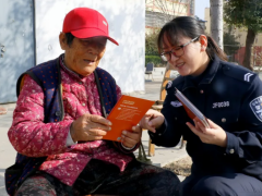 棗莊交警進社區開展志愿服務活動